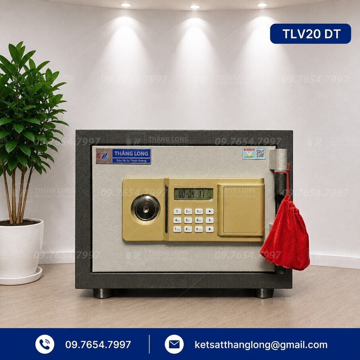 Két sắt điện tử TLV25DT chính hãng Thăng Long