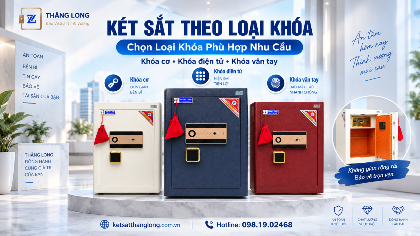 Két Sắt Theo Loại Khóa – Chọn Loại Khóa Phù Hợp Nhu Cầu