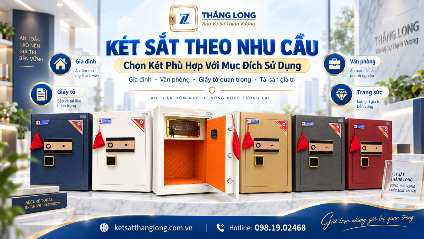 Két Sắt Theo Nhu Cầu – Chọn Két Phù Hợp Với Mục Đích Sử Dụng