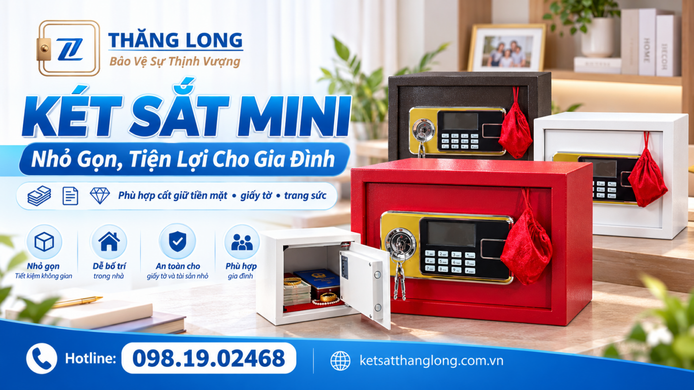Két Sắt Mini Chính Hãng, Nhỏ Gọn | Két Sắt Thăng Long