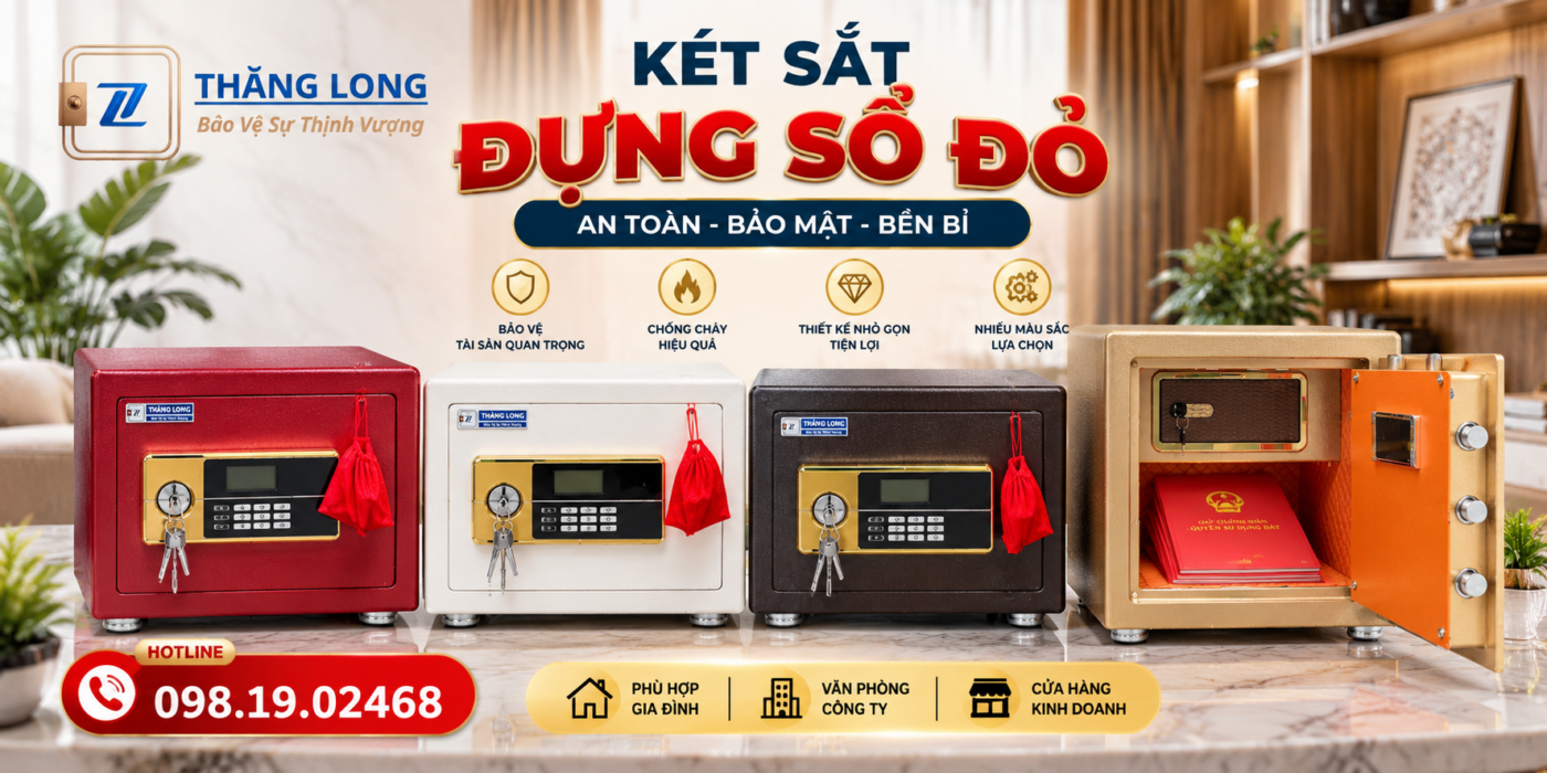 Két Sắt Đựng Sổ Đỏ – Bảo Quản Giấy Tờ, Hồ Sơ Quan Trọng