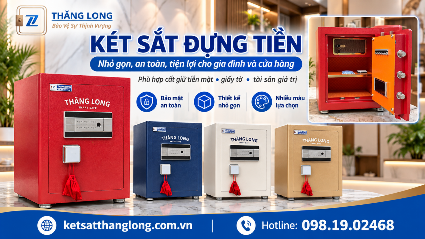 Két Sắt Đựng Tiền – An Toàn Cho Gia Đình, Cửa Hàng & Doanh Nghiệp