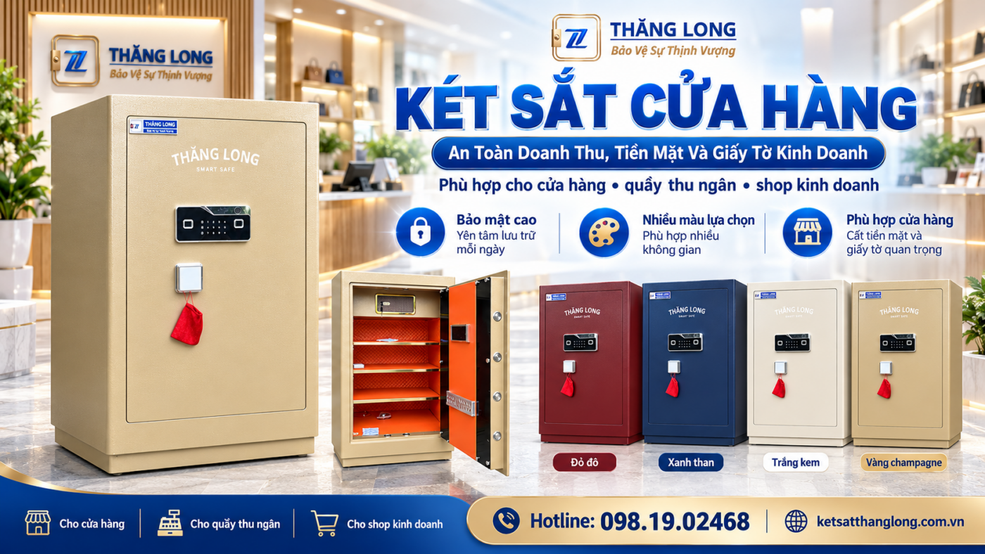 Két Sắt Cửa Hàng – Giải Pháp Bảo Quản Tiền Mặt An Toàn