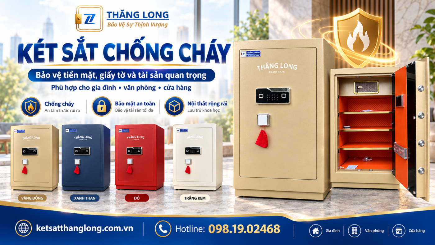 Két Sắt Chống Cháy – Bảo Vệ Giấy Tờ Và Tài Sản Quan Trọng
