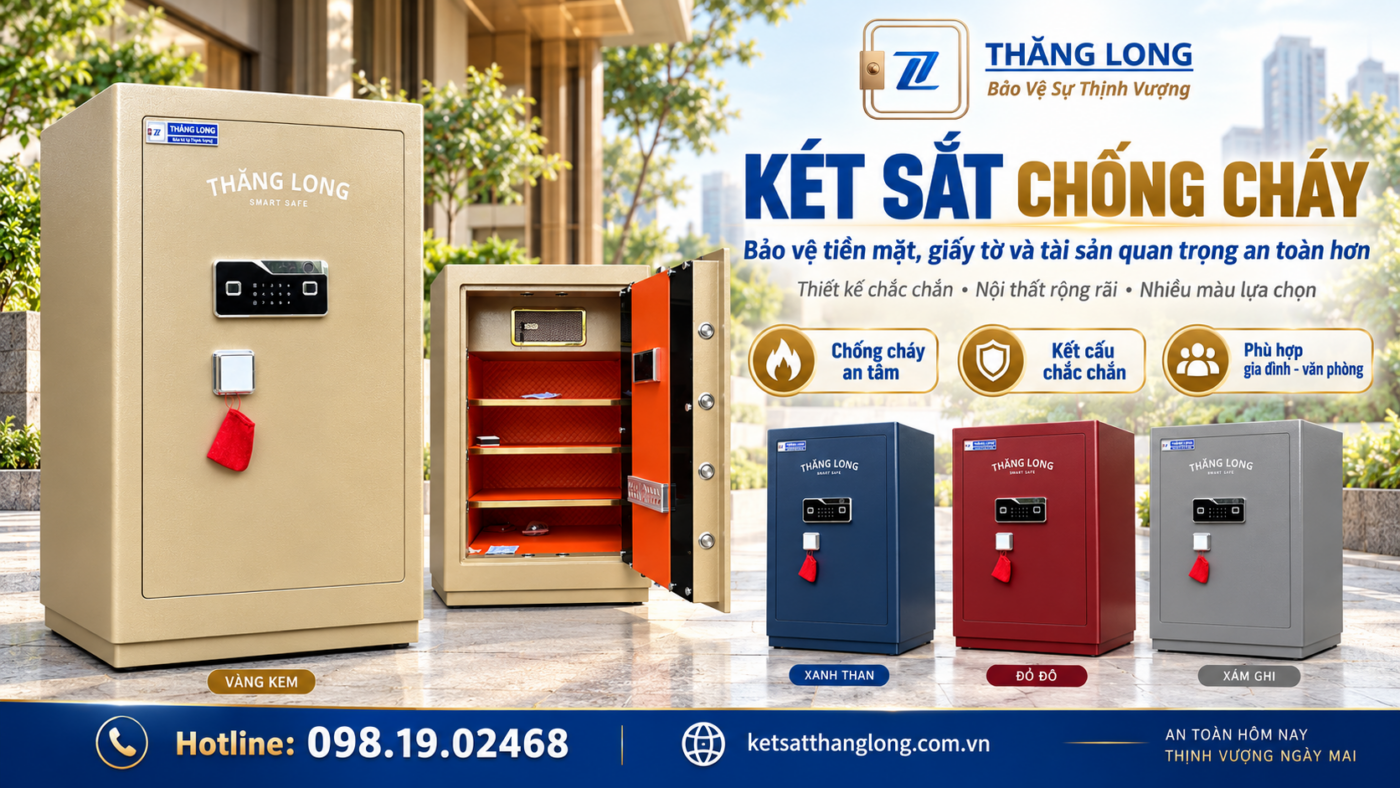 Nên đặt két sắt chống cháy ở đâu?