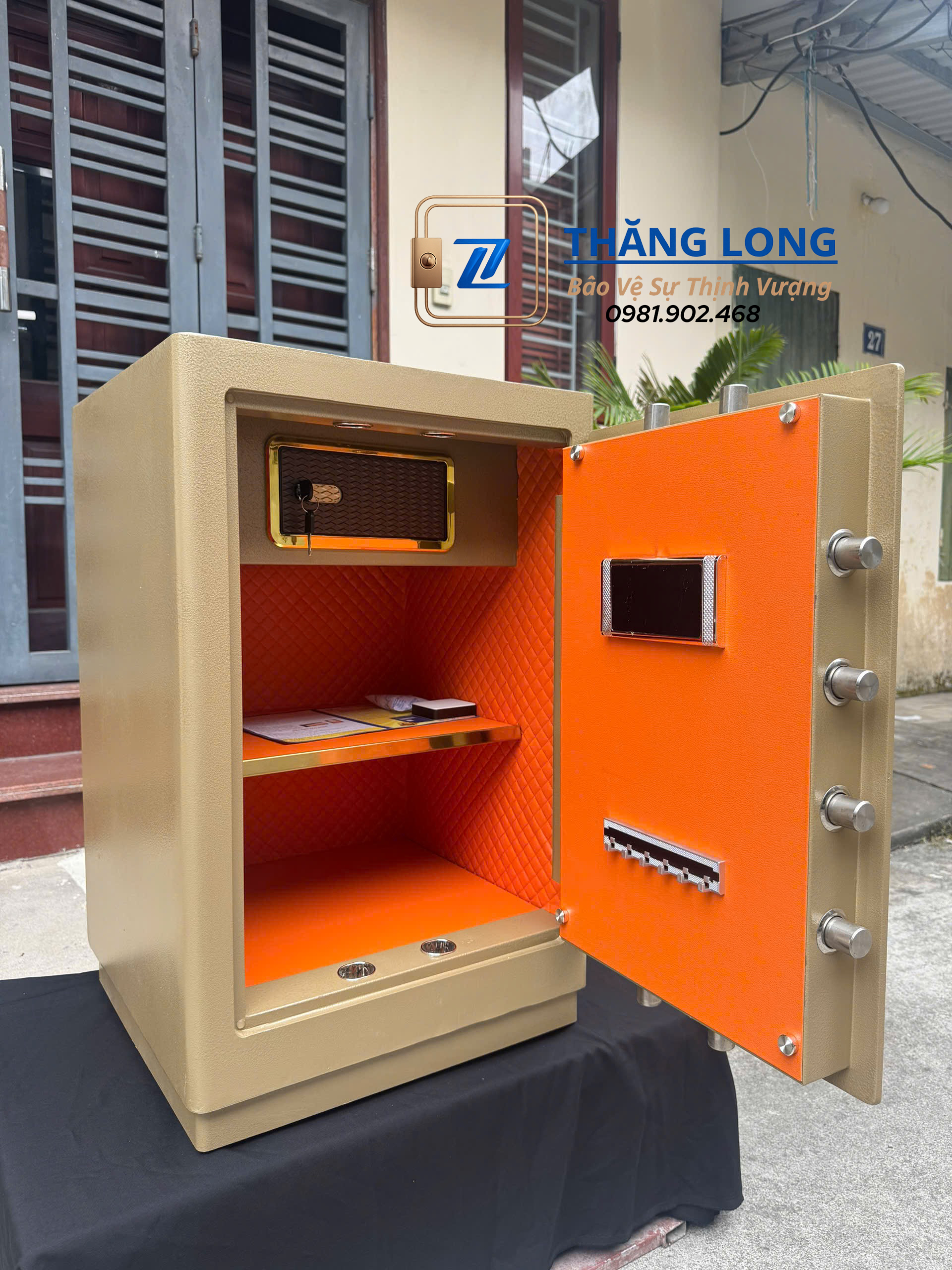 Két Sắt Siêu Cường TSC76 – 100kg, Vân Tay Điện Tử, Kết Nối Điện Thoại - Ảnh 6